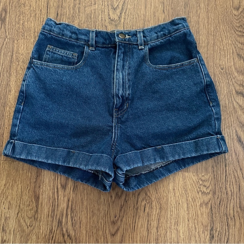 American Apparel Blue Denim Shorts Size 29 Made in USA